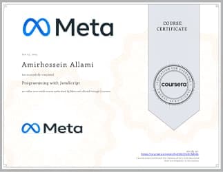 Coursera Certificate - Programming with JavaScript
